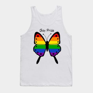 Gay Pride Butterfly Tank Top